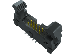 1.27mm Pitch 16 Pos 2 Row Male Header, Gold, Thru-Hole