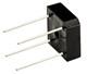 Bridge Rectifier Diode, 1 Phase, 6A, 400V V(RRM), Silicon, ROHS COMPLIANT, PLASTIC, BR-8, 4 PIN