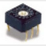 Rotary DIP Switch, 16 Pos, SP16T, 20V, Gold/Nickel Plated