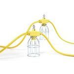 Super-Safeway Assembled Rubber String light Lamp holder with MAX-LOC Grips