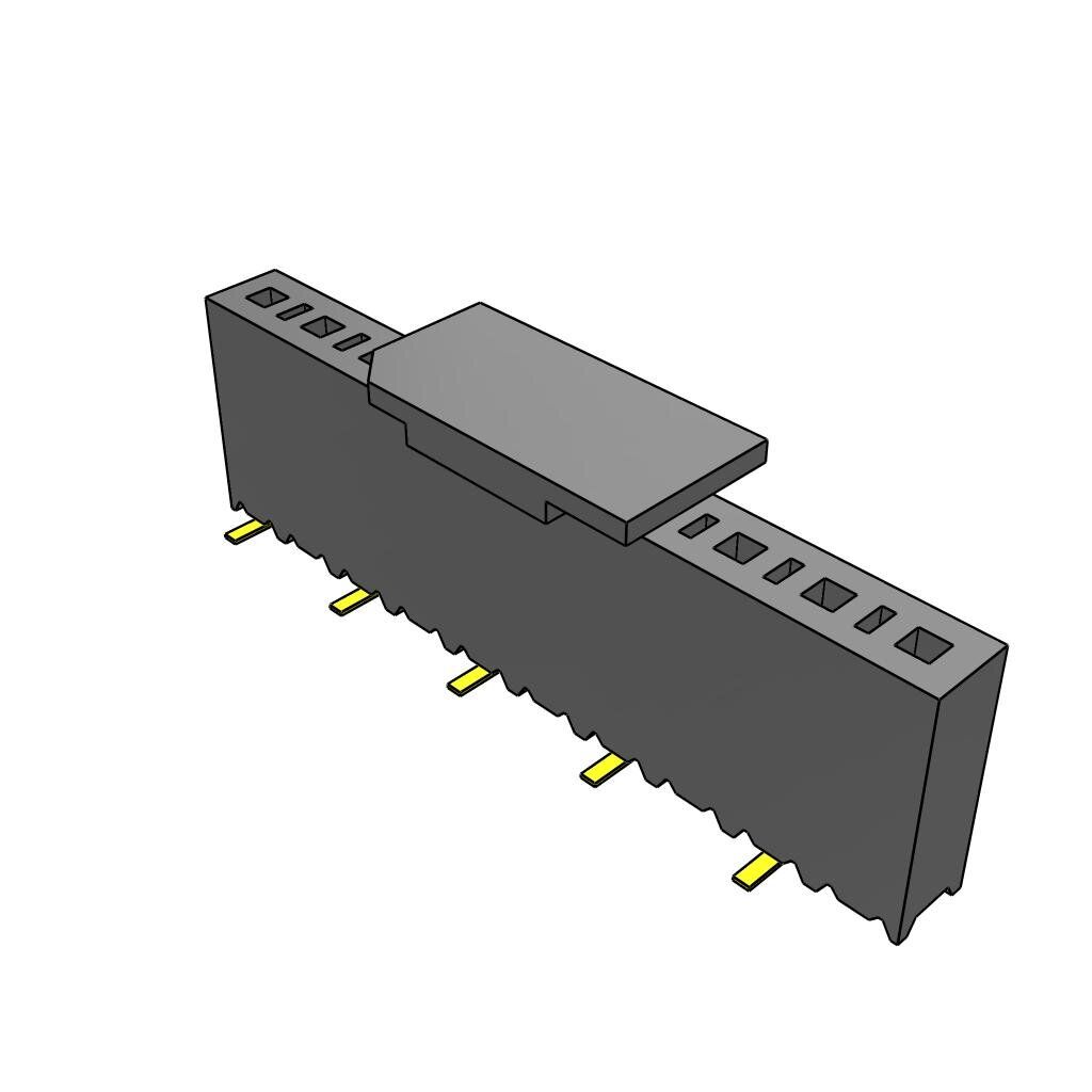 Conn Socket Strip SKT 10 POS 2.54mm Solder ST Top Entry SMD Tube