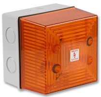 CLIFFORD AND SNELL   FL40/D25/A/WN   Beacon, Industrial, Orange, Flashing, 24VDC, IP65, 150mm Dia., 81mm Height