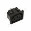 Power Entry Connector, 250V, 15A, 3 Pos, Panel Mount, Socket