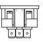 Mains Power Connector, 3 Pos, 2 Pole, 15A, 250V, Receptacle, Quick Connect