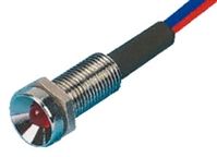 6.4MM PMI 12VDC RED LED