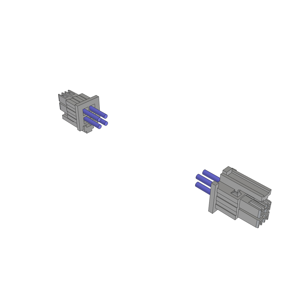 Cable Assembly AC Power 0.203m Power to Power 4 to 4 POS SKT-SKT Crimp-Crimp 20AWG