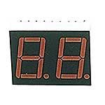 Displays Segmented Panel 2DIGIT 16LED Orange CC 18-Pin DIP