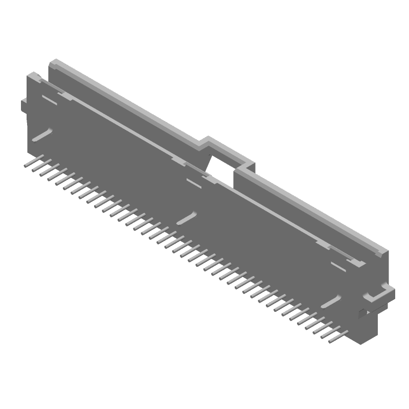 40 Pos 1.27mm RA Shrouded Header, Gold/Tin, 1A, 30V, Thru-Hole