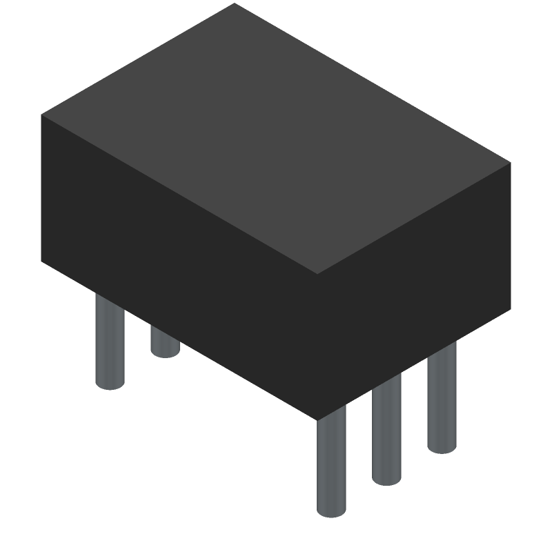 Pulse Transformer 1:1:1 500VDC 1.5Ohm Prim. DCR 72pF 6 Terminal PC Pin Thru-Hole