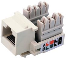 8P8C RJ45 Modular Jack, Female, Straight, IDC, Unshielded