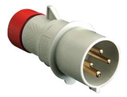 ILME   PE1664SV   Power Entry Connector, 16 A, 415 V, Red, Plug, 1 Outlet, Cable Mount