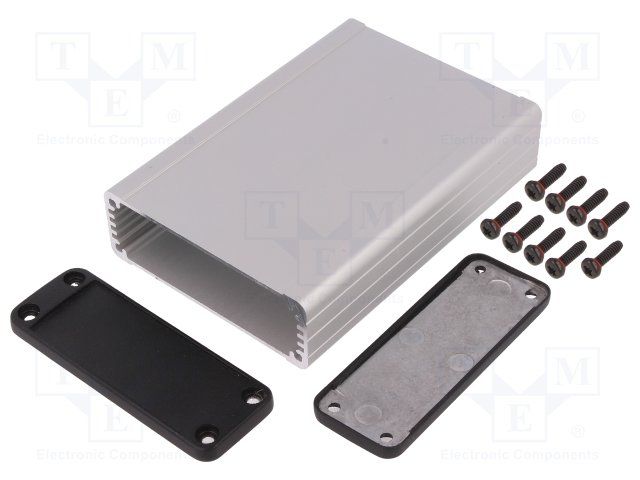 HAMMOND         1457J1201E            Enclosure, Watertight, Extruded, EMI / RFI, Anodised, IP54, EMI/RFI Box, 28.5 mm, 84 mm, 120 mm