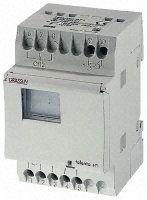 1 Channel Digital DIN Rail Time Switch Measures Minutes, 24 V ac/dc