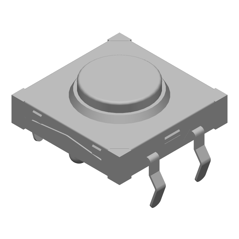 Tactile Switch SPST 1.57N 0.05A 12VDC Thru-Hole