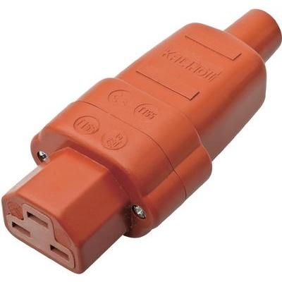 Hot wire connector C21 Socket, straight Total number of pins: 2 + PE 16 A Red Kalthoff 1 pc(s)