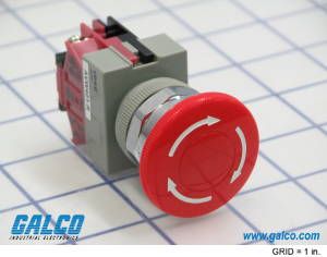 Emergency Stop Switch, SPST, 10A 440VAC/220VDC, Red Mushroom
