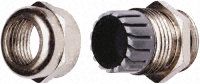 SIB M16 Nickel Plated Brass Cable Gland With Locknut, 4  9.5mm Cable Dia Range, IP68