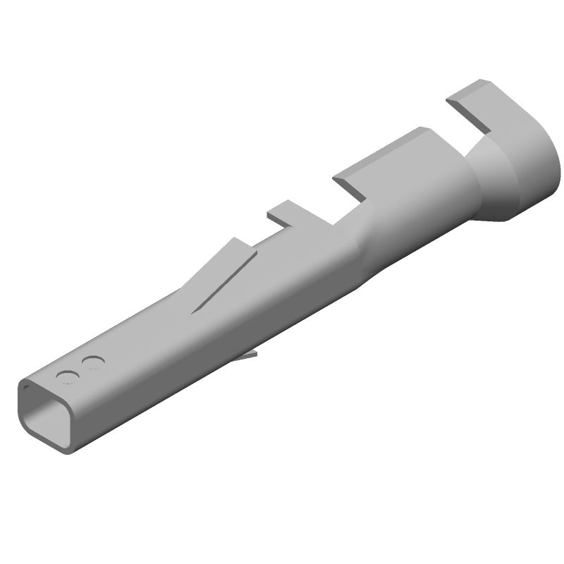 Female Signal Crimp Terminal, 5A, 250V, Gold Plated