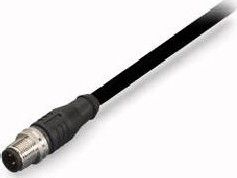Sensor/actuator cable 4-POL. M12 ST AXIAL, OFF. ENDE 5,0M WAGO