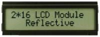 Powertip PC0802ARS-A Alphanumeric Reflective LCD Monochrome Display, 2 Rows by 8 Characters, 8-bit I/F