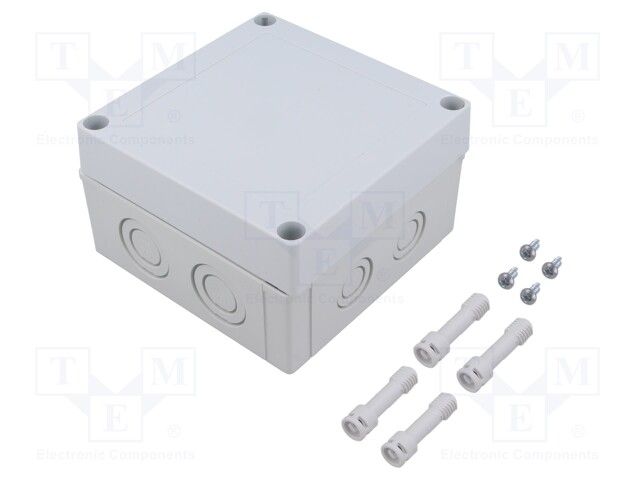 FIBOX   PCM 125/75 G   Enclosure, IP66, IP67, NEMA 6, Industrial, 75 mm, 130 mm, 130 mm, PC (Polycarbonate), Grey