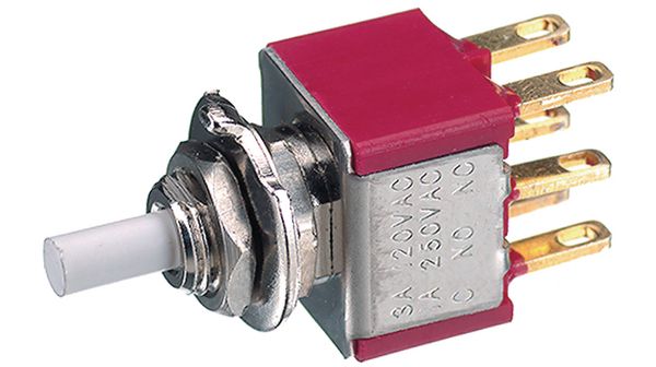 Push-button switch on-(on)   2 P, 5A21-F3STGE, Eledis