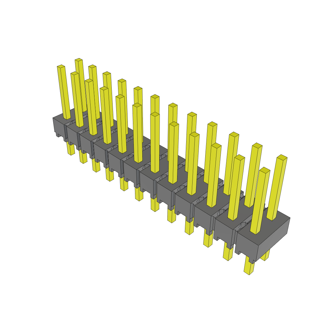 Conn Unshrouded Header HDR 24 POS 2.54mm Solder ST Top Entry Thru-Hole Bulk