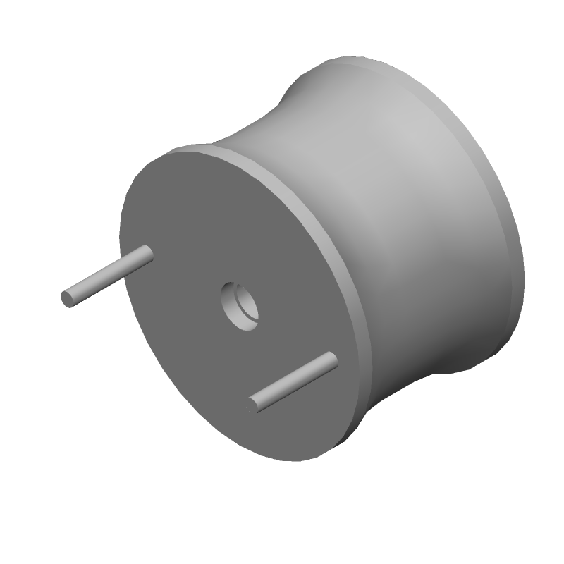 27uH Radial Fixed Inductor, 21A, 10mR DCR, Ferrite Core