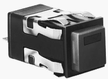 Switch Push Button N.O./N.C. DPDT Square Button Alternate Contact Panel Mount Quick Connect/Solder