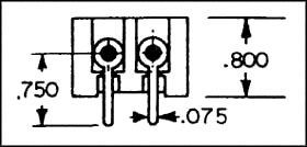9V Battery Holder, 1 Cell, PCB Mount, Aluminium Body, Steel Contacts