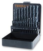 TERRAX         A205325             TWIST DRILL SET DIN 338 N HSS R 25PCS