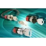 SPDT Keylock Switch, 4A 125VAC, Solder Lug, Panel Mount