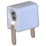 2-Contact Right Angle Tip Jack, 5A, 2.1kV, Nylon, Silver Plated Copper Alloy