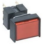 Illuminated Pushbutton Switch, SPDT, 5A 125VAC, White LED, Panel Mount