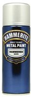Hammerite White 400mL Hammered Finish Galvanising Paint & Spray For Use With Anti-Corrosion