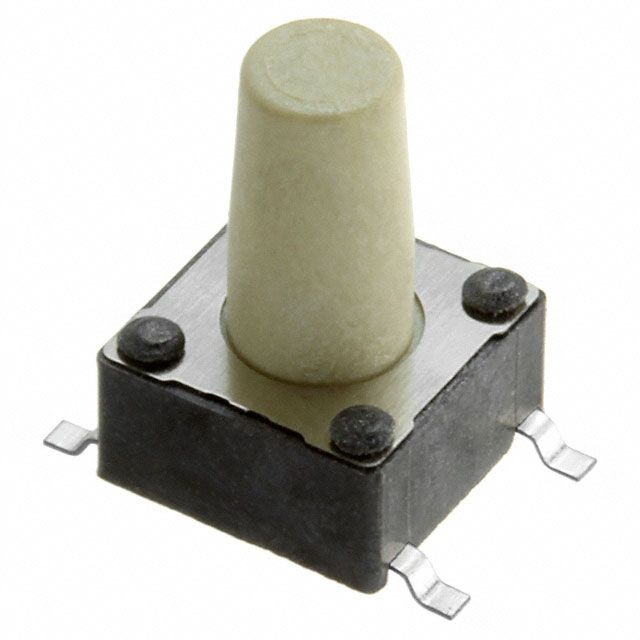 SMD Tactile Switch, 260gf, 9.5mm H, 6x6mm, SPST, 50mA