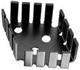 Heat Sink Passive TO-3 Shaped Basket Screw Mount Aluminum 8.4°C/W Black Anodized
