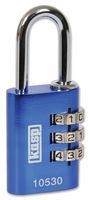 KASP SECURITY   K10530BLUD   LOCK, COMBI, ALUMINIUM, 30MM, BLUE