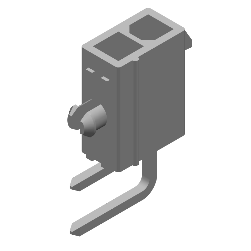 Rectangular Power Connector, 2 Contact(s), Male, Solder Terminal, Plug,