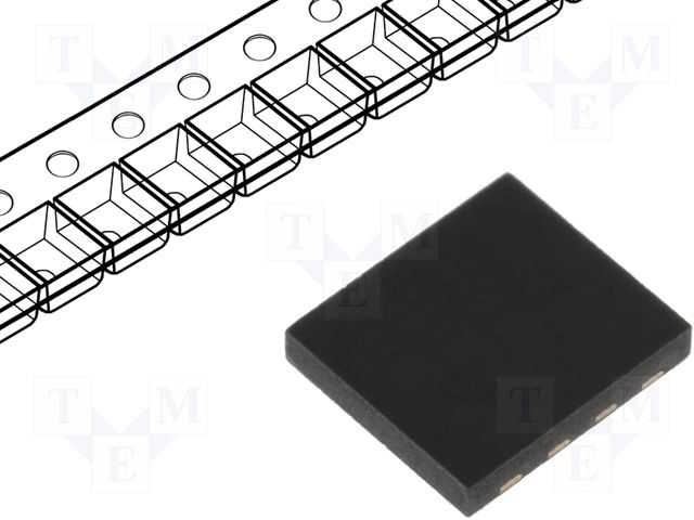 2Kb EEPROM, 256x8, I2C/2-Wire, DFN, 5.5V, 400kHz