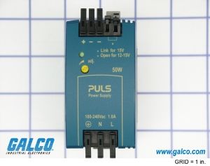 12-15VDC 50W DIN Rail Switched-Mode Power Supply