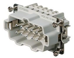 16 Pos Male Rack Panel Connector, 16A, 500V, Screw Term