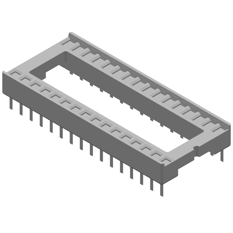 Conn DIP Socket SKT 32 POS 2.54mm Solder ST Thru-Hole Box/Tube