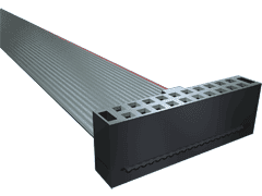 Cable Assembly Flat Ribbon 0.057m 28AWG IDC Connector to IDC Connector 16 to 16 POS SKT-SKT IDT-IDT Bulk