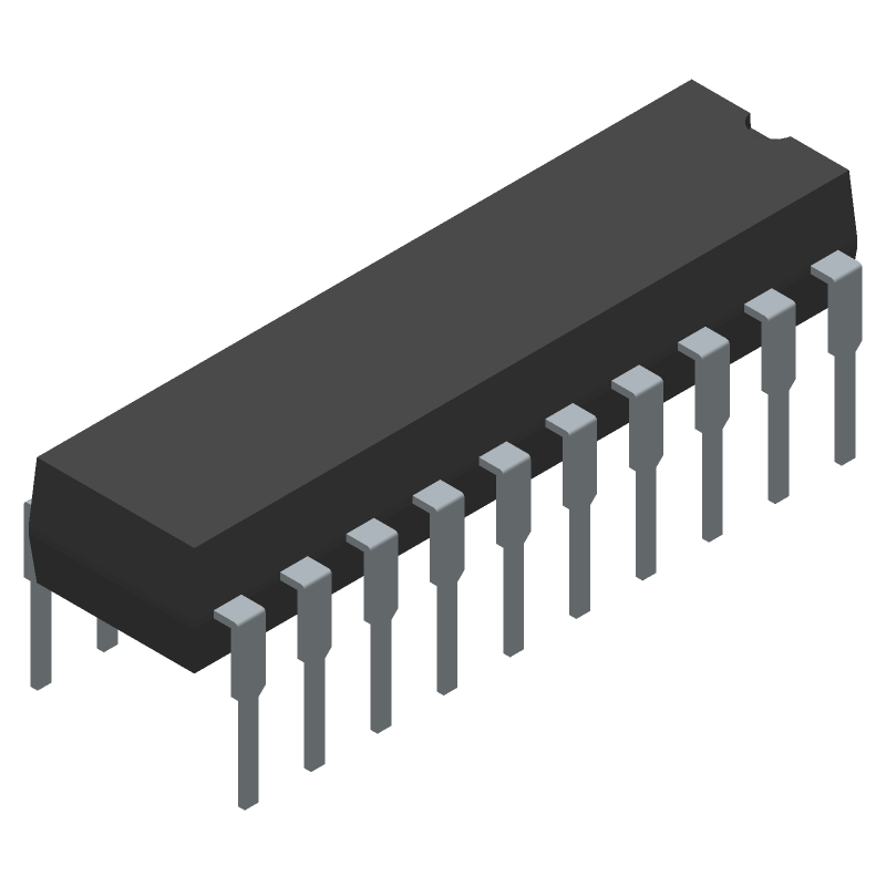 8-Bit Bidirectional Bus Transceiver, 3-State, PDIP