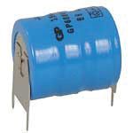 Battery; Rechargeable; Cylindrical; Nickel-Metal Hydride; 3.6VDC; 80mAh; Thru-Hole