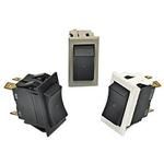 Switch Rocker ON None OFF SPST Screw Curved Rocker 15A 250VAC 28VDC 559.27VA 100000Cycles Bulk