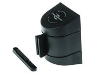 4.6m Black PET Barrier & Stanchion Tape Cassette for use with Tensabarrier Series