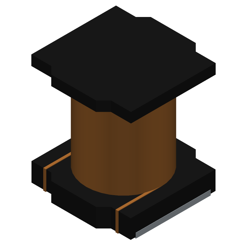 Inductor General Purpose Chip Unshielded Wirewound 5uH 10% 1KHz Ferrite 1.95A 0.052Ohm DCR 1515 T/R