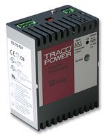 TRACOPOWER TIS 075-124 AC/DC DIN Rail Power Supply, Industrial, Fixed, 1 Output, 93 VAC, 264 VAC, 75 W, 24 VDC